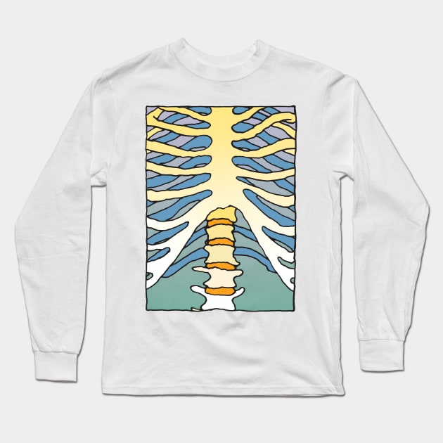 Skeleton Long Sleeve T-Shirt by alexwahlberg